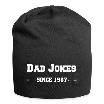 Dad Jokes since 1987 - Jersey-Beanie - Schwarz - Vorne