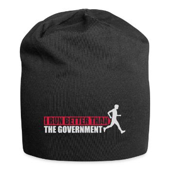 mieux fonctionner que le gouvernement - Bonnet en jersey - noir - Devant