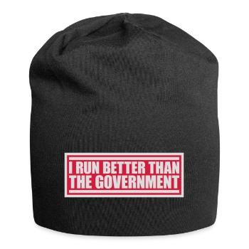mieux fonctionner que le gouvernement - Bonnet en jersey - noir - Devant