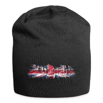 England UK London British English United Kingdom - Jersey Beanie - black - Front