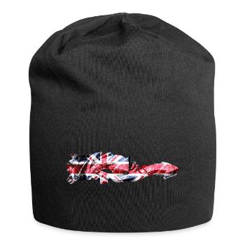 England UK London British English United Kingdom - Jersey Beanie - black - Front