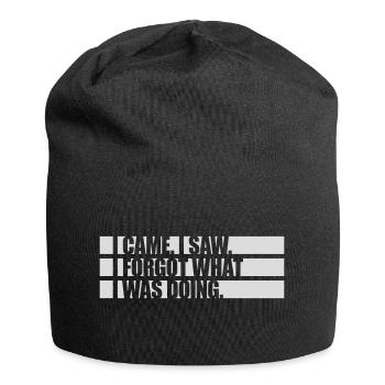Je suis venu voir oublier - Bonnet en jersey - noir - Devant