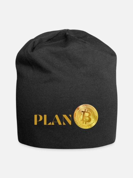 PLAN B - Jersey-Beanie - Schwarz