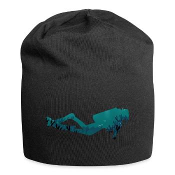 Scuba divers underwater - Jersey Beanie - black - Front