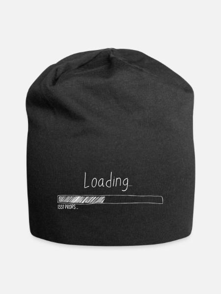 Ladebalken 1337 - Jersey-Beanie - Schwarz