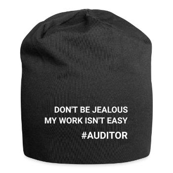 Don t Be Jealous My Work Isn t Easy Auditor - Jersey Beanie - black - Front