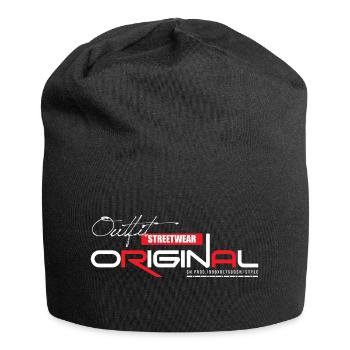 Original Black Design Streetwear Shirt Denim Style - Jersey-Beanie - Schwarz - Vorne