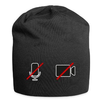 off camera | STUMM| Gift - Jersey Beanie - black - Front
