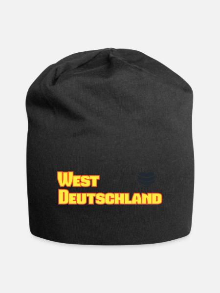 Westdeutschland - Jersey-Beanie - Schwarz