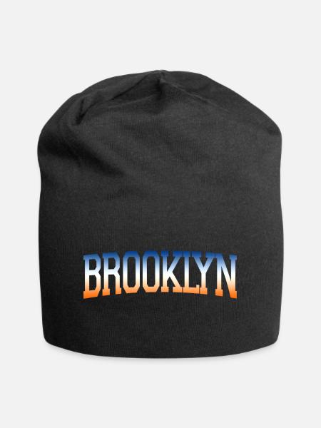 Brooklyn - Jersey-Beanie - Schwarz
