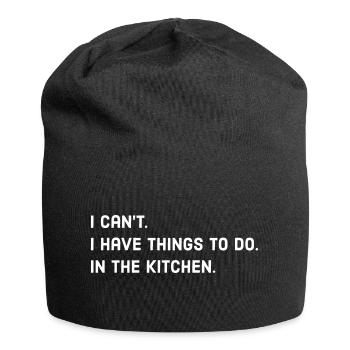 Kitchen saying - Jersey Beanie - black - Front