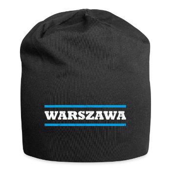 Warschau - Jersey-Beanie - Schwarz - Vorne
