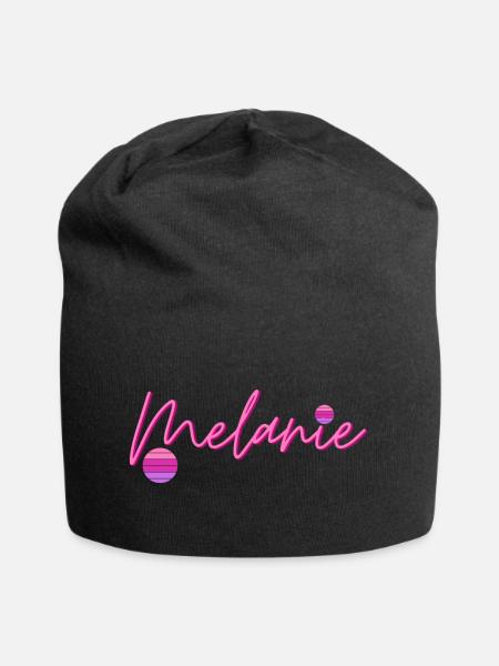 Melanie Vorname - Jersey-Beanie - Schwarz