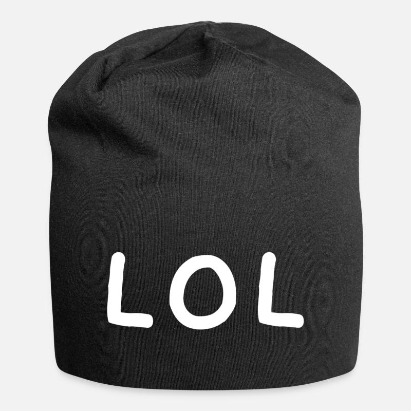 LOL - Jersey-Beanie - Schwarz