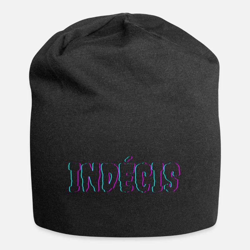 Indécis - Bonnet en jersey - noir