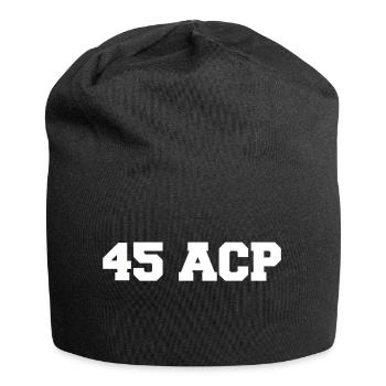 Just 45ACP white - Jersey-Beanie - Schwarz - Vorne