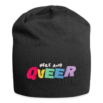 Ici et Queer! - Bonnet en jersey - noir - Devant