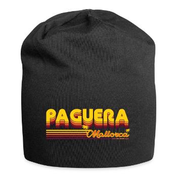 Paguera Summery Mallorca Holiday Design - Jersey Beanie - black - Front