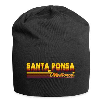 Santa Ponsa summer holiday design - Jersey Beanie - black - Front