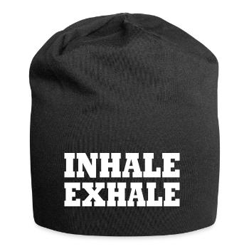 Inhale exhale - Jersey Beanie - black - Front