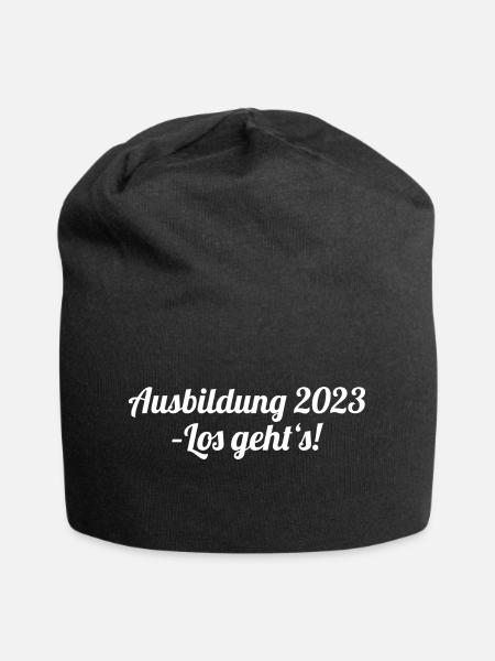 Ausbildung 2023 Los geht's, Handwerk, Azubi, Lehre - Jersey-Beanie - Schwarz