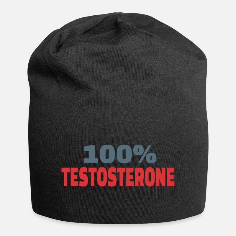 100% Testosteron - Jersey-Beanie - Schwarz