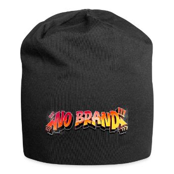 Keine Marke - Graffiti - Jersey-Beanie - Schwarz - Vorne