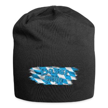 Basst scho - Jersey-Beanie - Schwarz - Vorne
