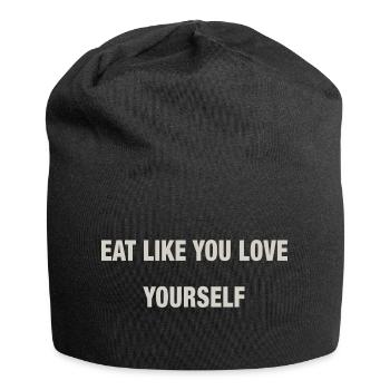 EAT - Jersey Beanie - black - Front