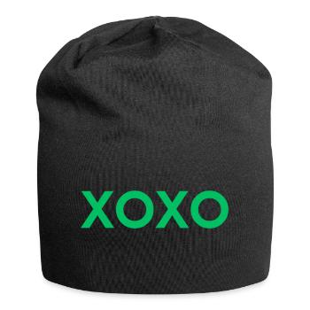 XOXO - Jersey-Beanie - Schwarz - Vorne