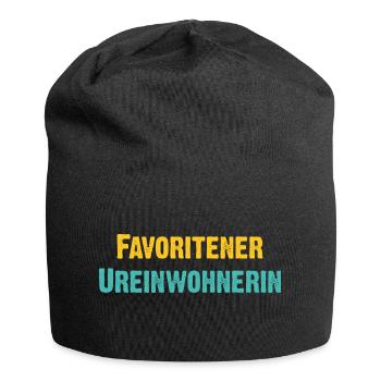 Favoritner Ureinwohnerin Wien Österreich Spruch - Jersey-Beanie - Schwarz - Vorne