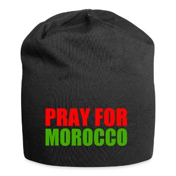 Pray for morocco - Jersey-Beanie - Schwarz - Vorne