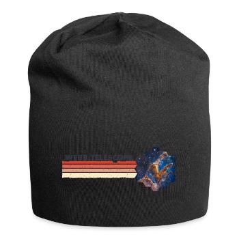 Webb-Teleskop m. Säulen der Schöpfung JWST - Jersey-Beanie - Schwarz - Vorne