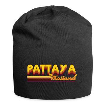 Pattaya - Leben am Meer sommerliches Design - Jersey-Beanie - Schwarz - Vorne