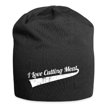 Cutting meat - Jersey Beanie - black - Front