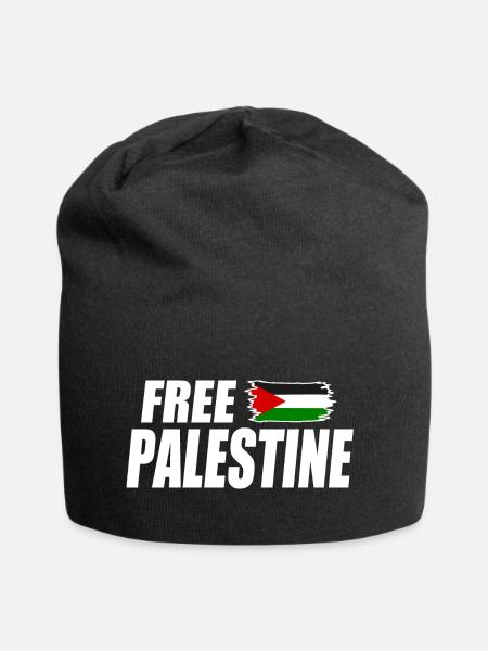 Free palestine - Jersey-Beanie - Schwarz
