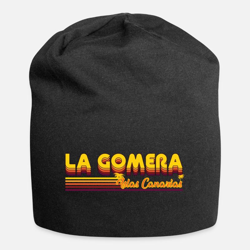 Alegranza Canaries Island Design - Bonnet en jersey - noir