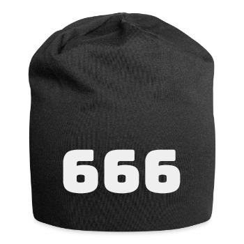 666 - Jersey Beanie - black - Front