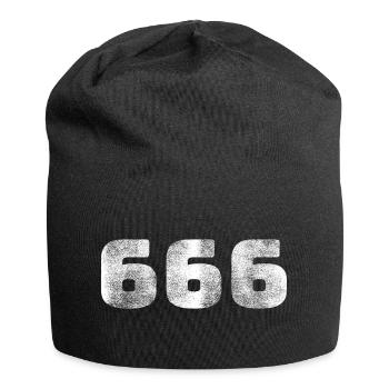 666 - Jersey Beanie - black - Front