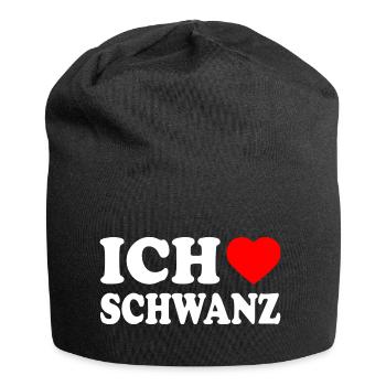 Ich liebe schwanz - Jersey-Beanie - Schwarz - Vorne
