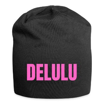 DELULU - Jersey-Beanie - Schwarz - Vorne