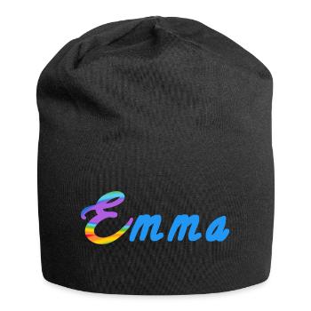 Emma - Jersey-Beanie - Schwarz - Vorne