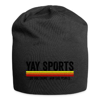 Yay Go Sports! Funny Sports - Jersey Beanie - black - Front