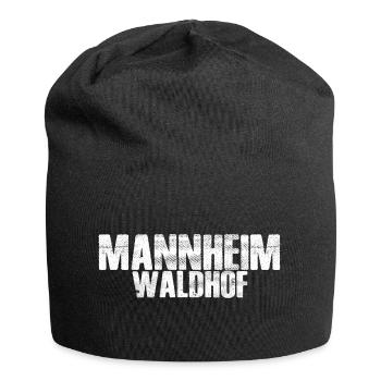 Mannheim Monnem Mannheimat - Jersey-Beanie - Schwarz - Vorne