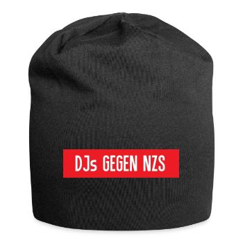 DJs gegen NZS - Jersey-Beanie - Schwarz - Vorne