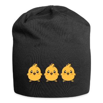Küken - Jersey-Beanie - Schwarz - Vorne