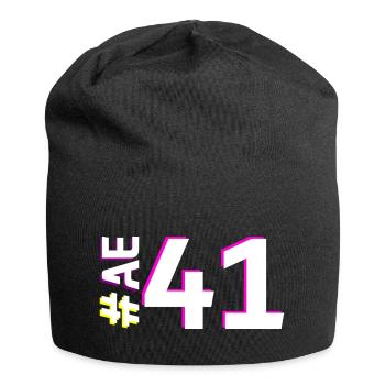 AE41-KARTON - Jersey-Beanie - Schwarz - Vorne