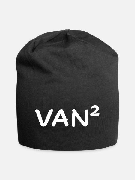 VANhoch2 - Jersey-Beanie - Schwarz