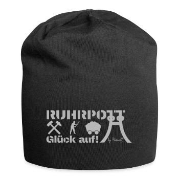 Ruhrpott-Design by Pioswelt - Jersey Beanie - black - Front