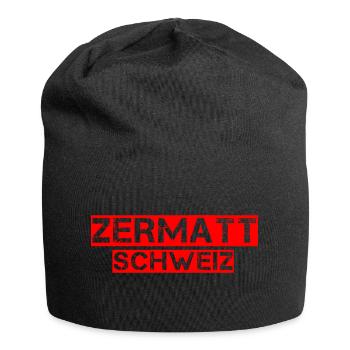 Zermatt - Jersey Beanie - black - Front